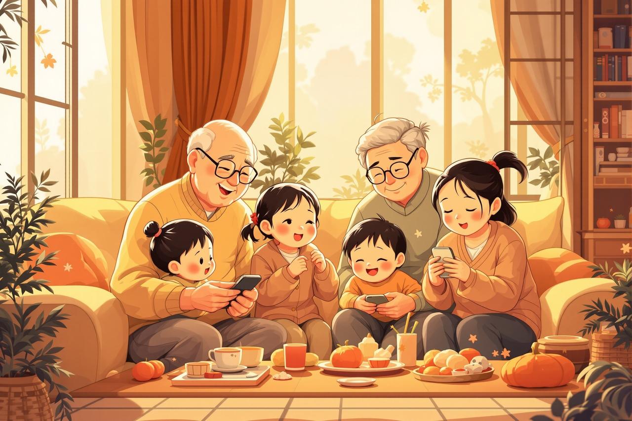 腐剧漫画 - 家庭欢乐多：三代同堂笑料不断
